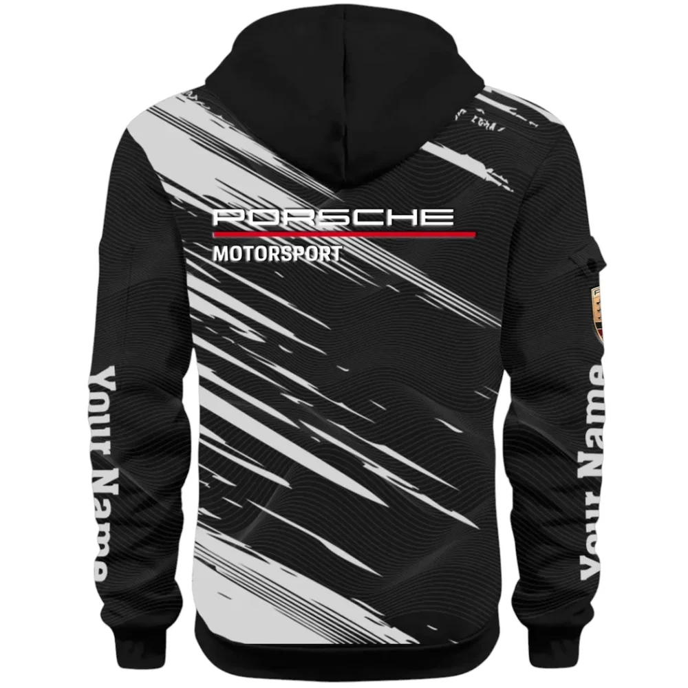 Turbo Sports Car Hoodie Half Zip 3D, Adventure-Ready Streetwear CAR514 - Black - Image 3