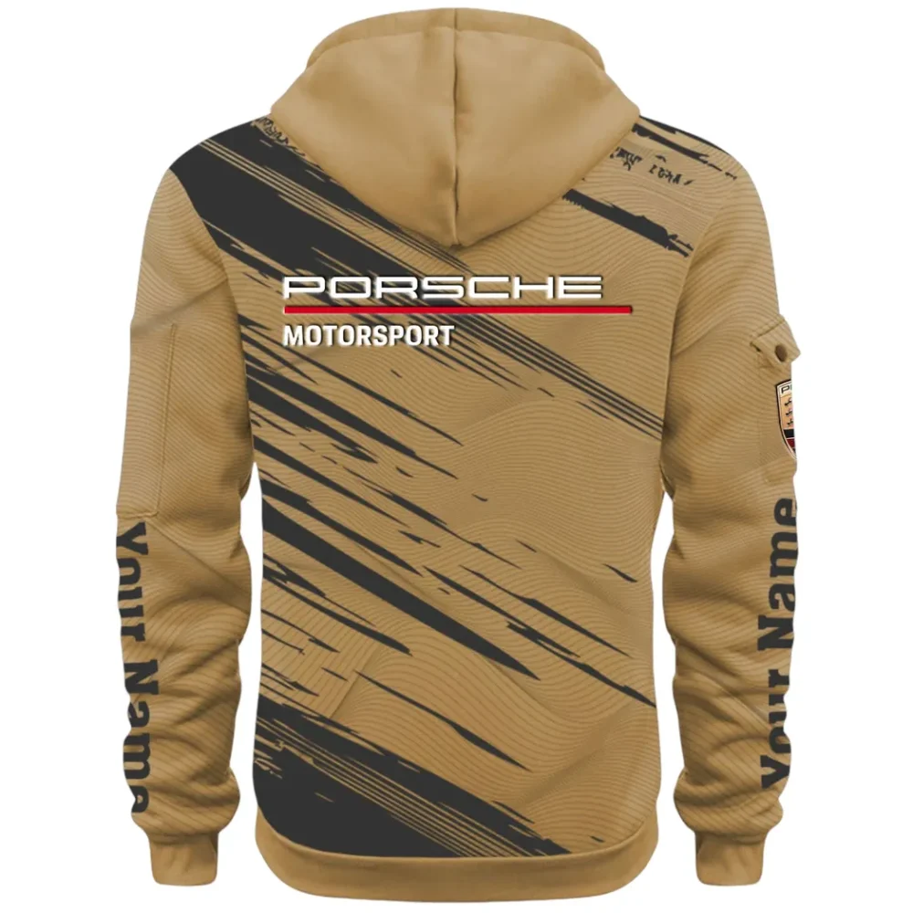 Turbo Sports Car Hoodie Half Zip 3D, Adventure-Ready Streetwear CAR514 - Khaki - Image 3