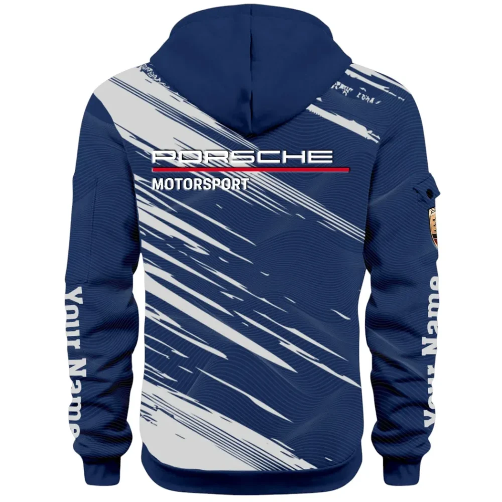 Turbo Sports Car Hoodie Half Zip 3D, Adventure-Ready Streetwear CAR514 - Navy - Image 3