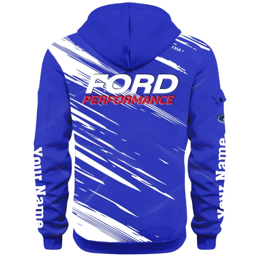 Road Life Hoodie Half Zip 3D, Casual Street-Ready Hoodie CAR514 - Blue - Image 3