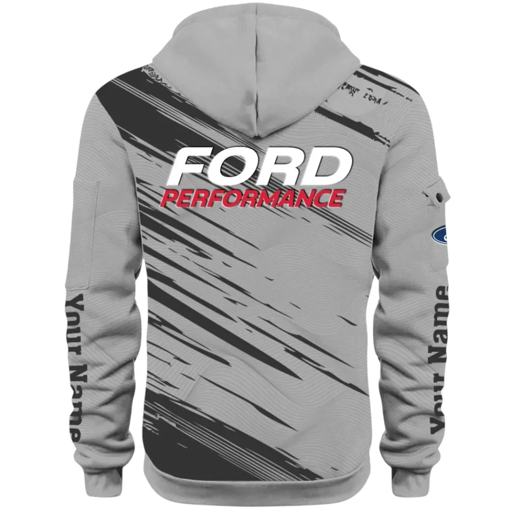 Road Life Hoodie Half Zip 3D, Casual Street-Ready Hoodie CAR514 - Gray - Image 3