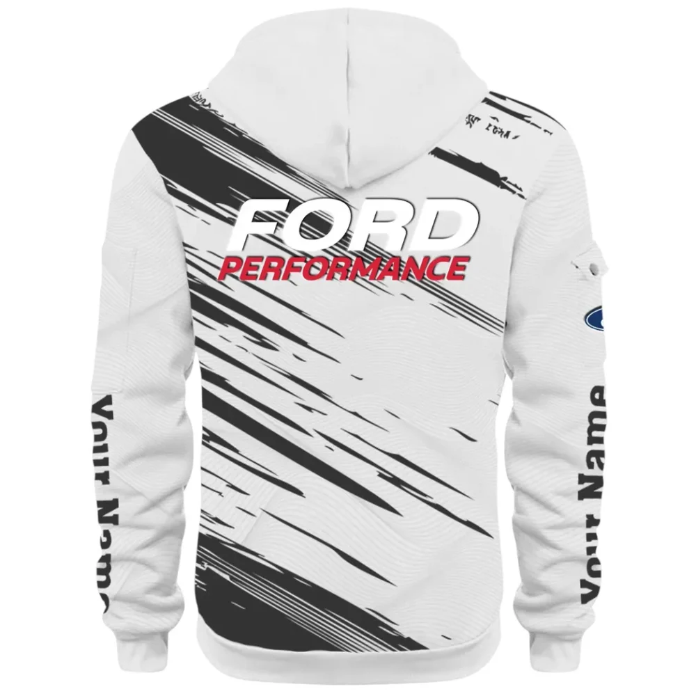 Road Life Hoodie Half Zip 3D, Casual Street-Ready Hoodie CAR514 - White - Image 3