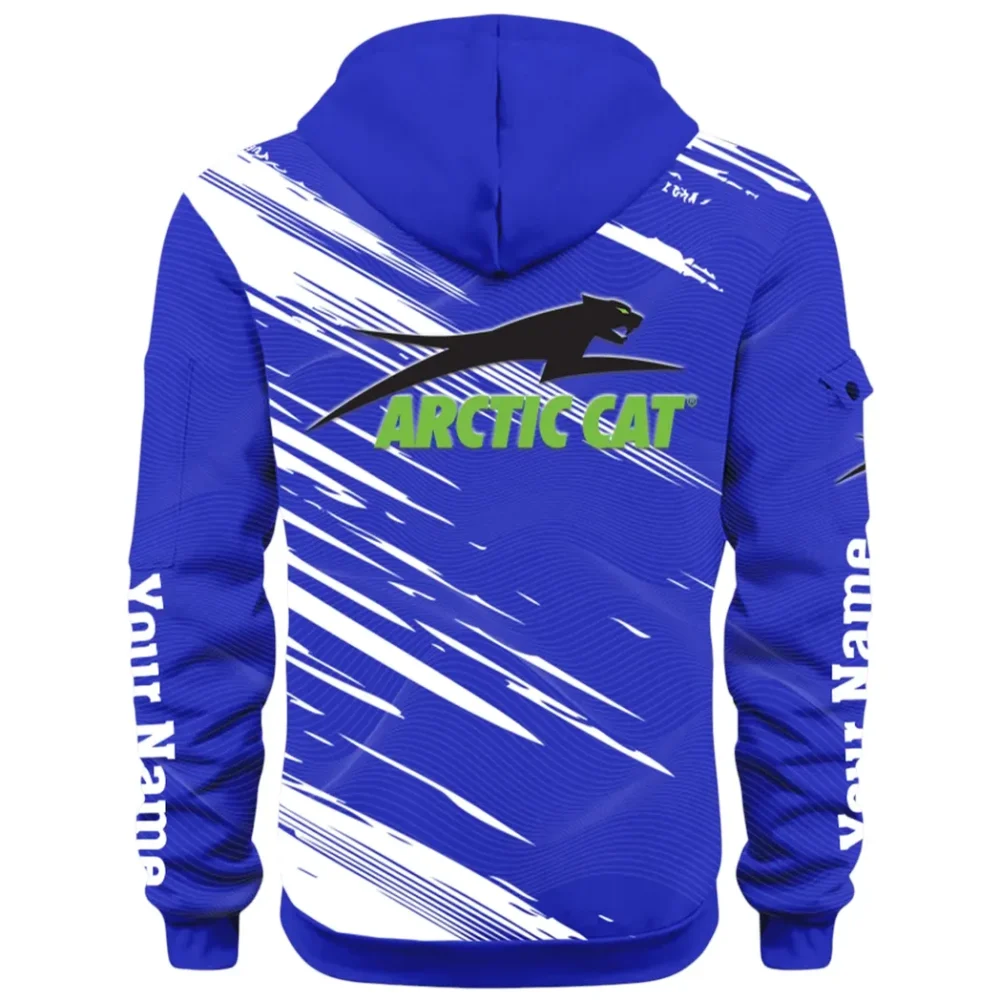 Off-Road Ride Hoodie Half Zip 3D, Durable & Casual Streetwear CAR514 - Blue - Image 3