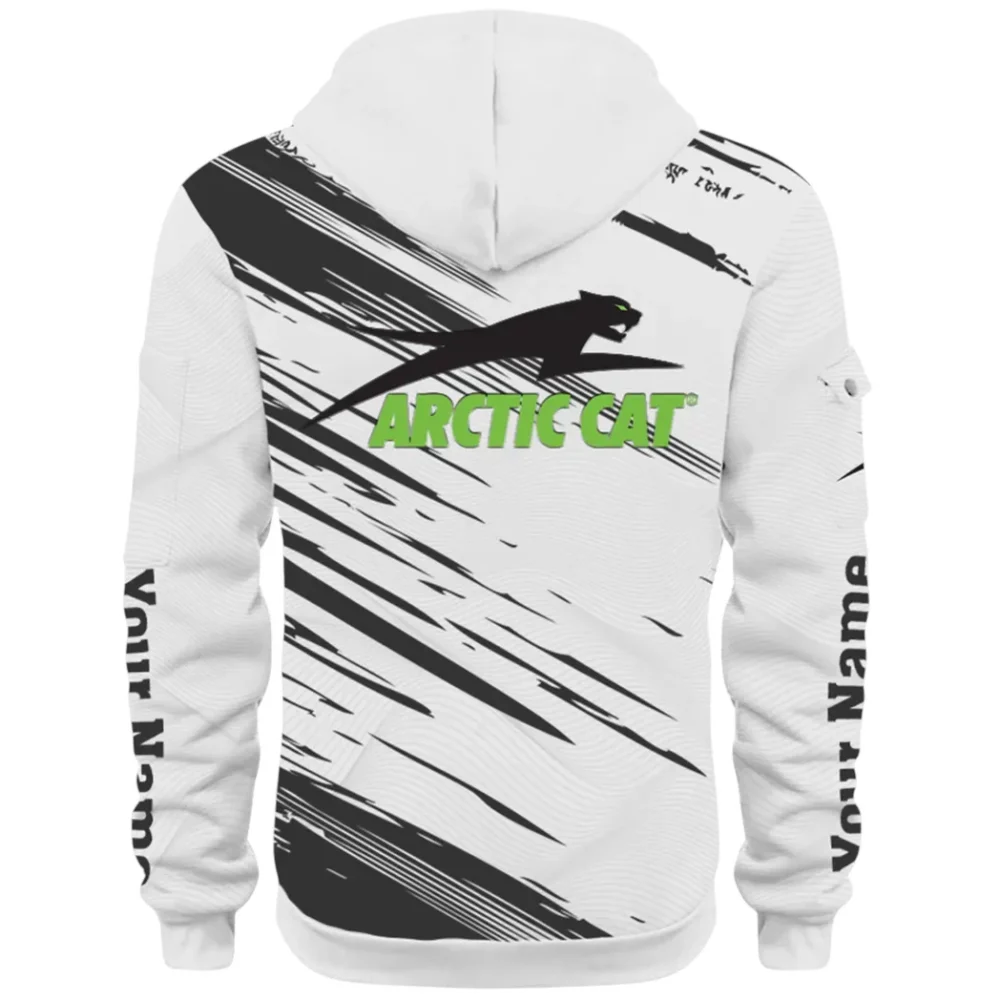 Off-Road Ride Hoodie Half Zip 3D, Durable & Casual Streetwear CAR514 - White - Image 3