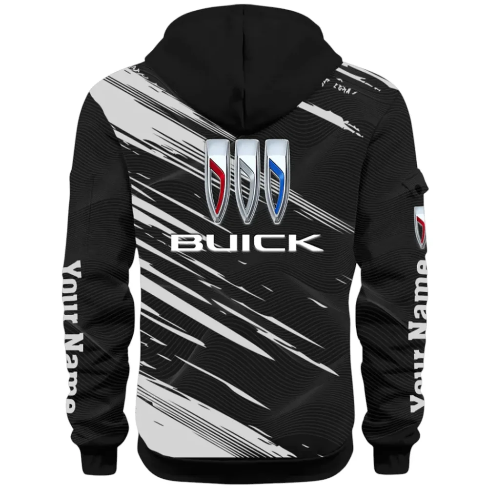 Luxury Car Hoodie Half Zip 3D, Rugged Casual Fit Hoodie CAR514 - Black - Image 3