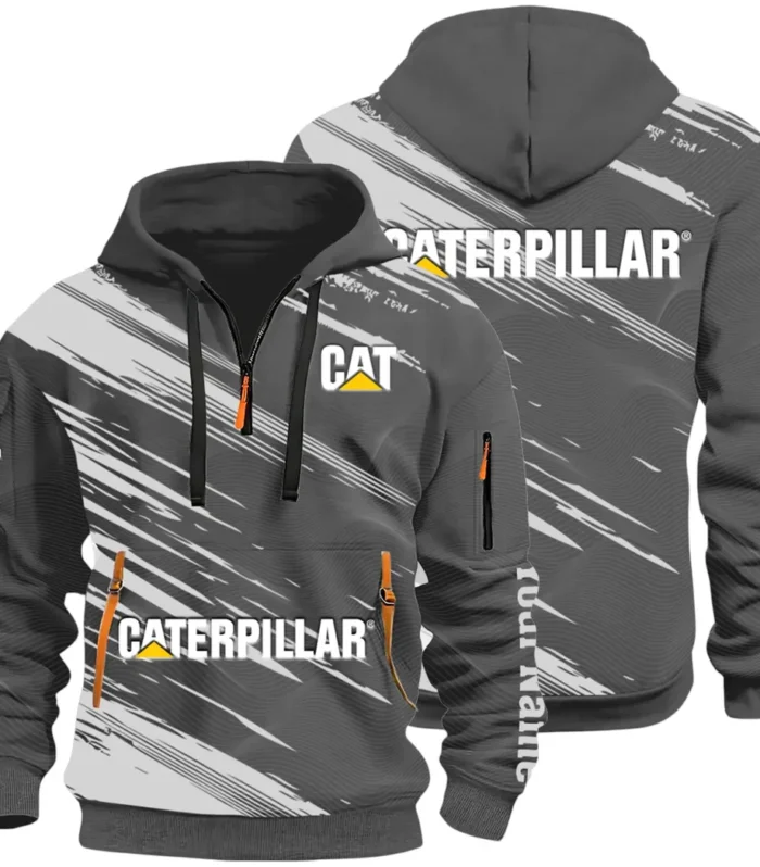 Terrain Vehicle Hoodie Half Zip 3D, Rugged Casual Fit Hoodie CAR514 - Dark Gray