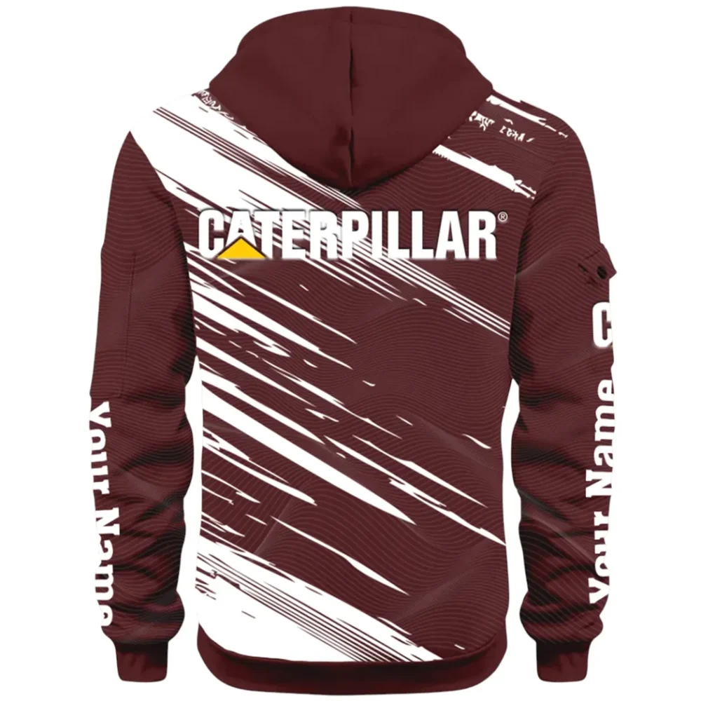 Terrain Vehicle Hoodie Half Zip 3D, Rugged Casual Fit Hoodie CAR514 - Dark Red - Image 3