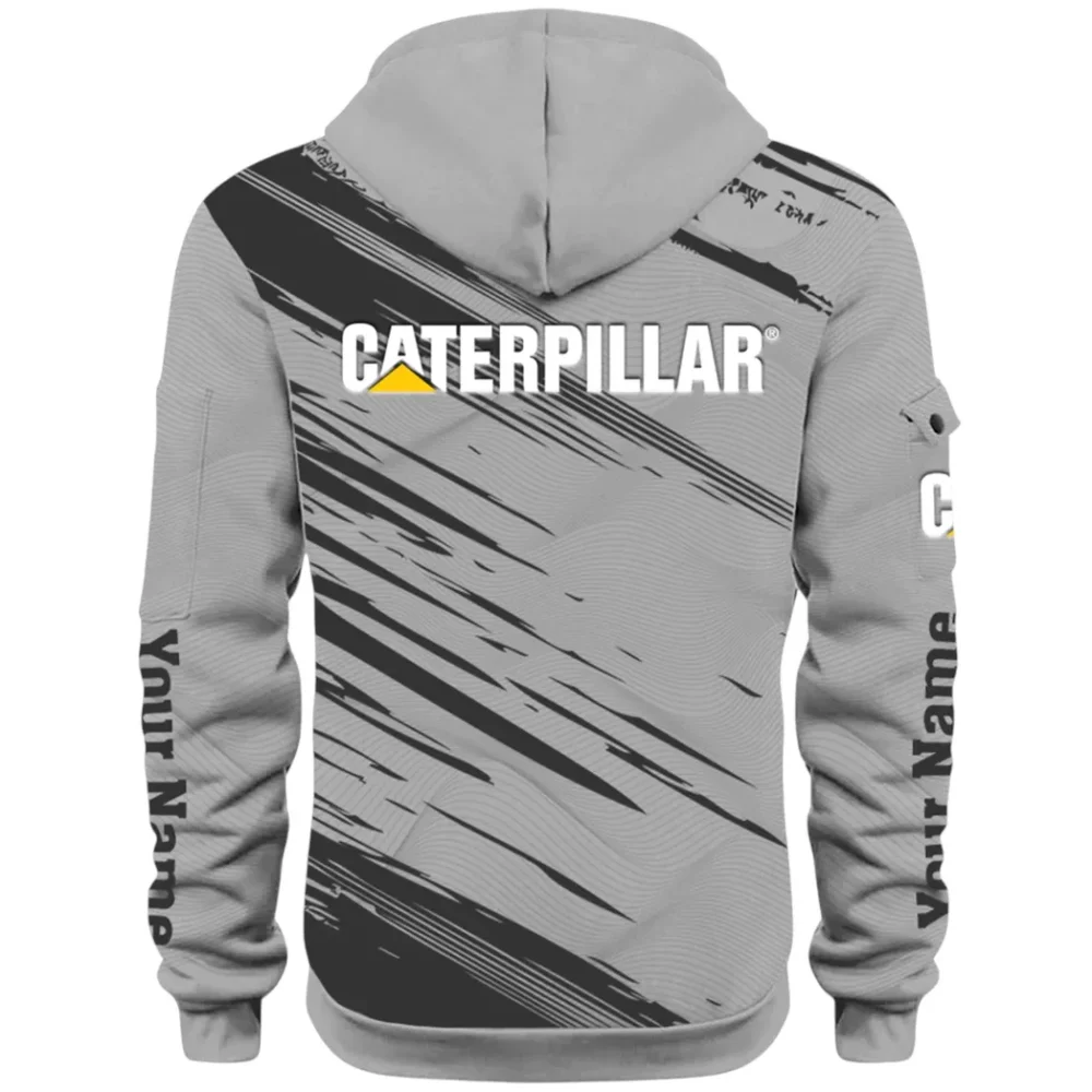 Terrain Vehicle Hoodie Half Zip 3D, Rugged Casual Fit Hoodie CAR514 - Gray - Image 3