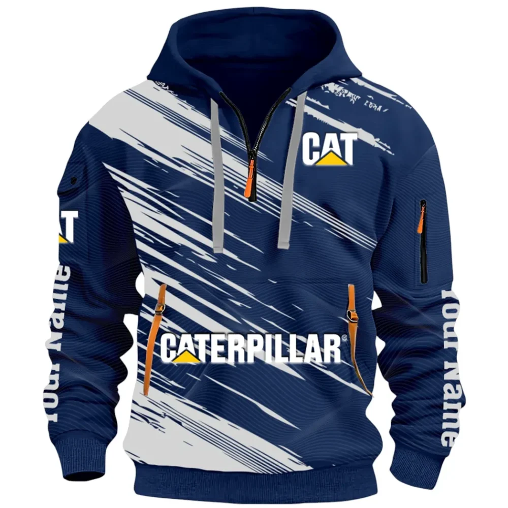 Terrain Vehicle Hoodie Half Zip 3D, Rugged Casual Fit Hoodie CAR514 - Navy - Image 2