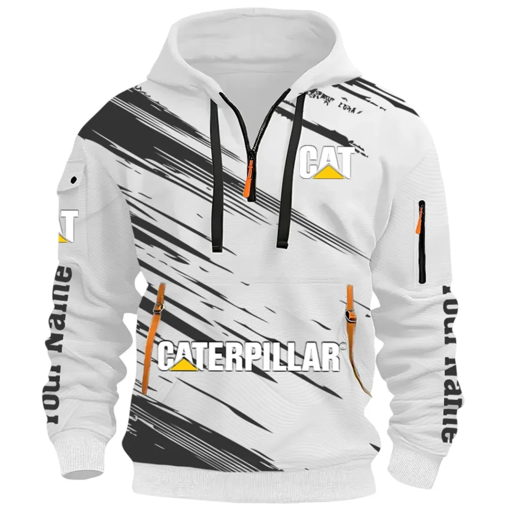 Terrain Vehicle Hoodie Half Zip 3D, Rugged Casual Fit Hoodie CAR514 - White - Image 2