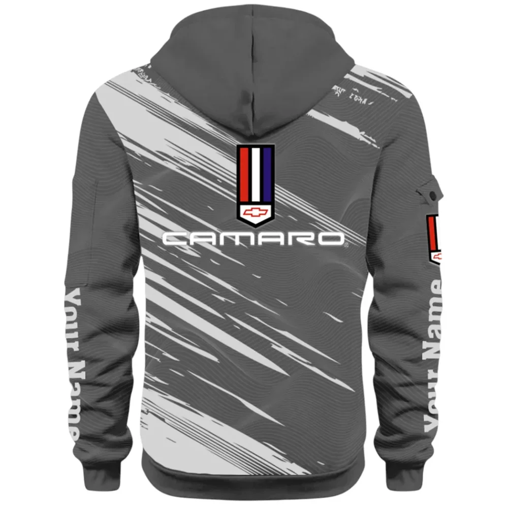 American Speed Car Hoodie Half Zip 3D, Classic Comfortable Hoodie Style CAR514 - Dark Gray - Image 3