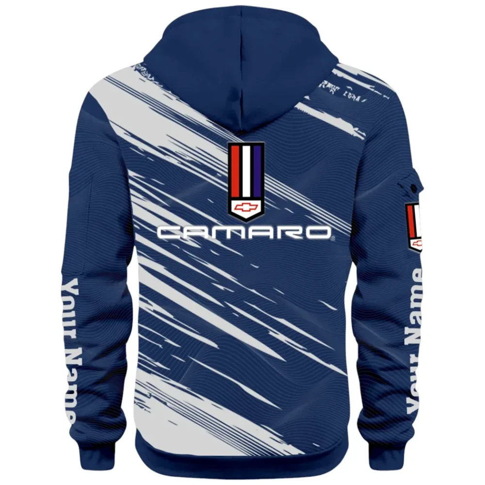 American Speed Car Hoodie Half Zip 3D, Classic Comfortable Hoodie Style CAR514 - Navy - Image 3