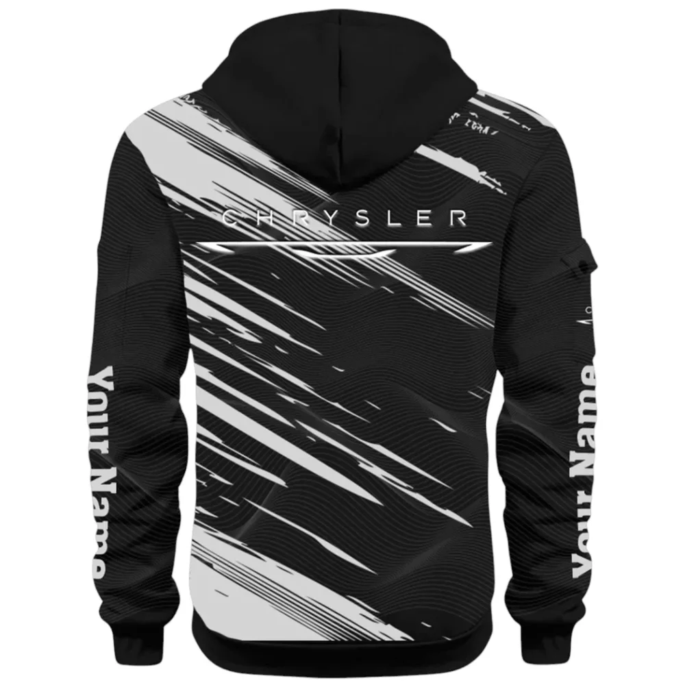 Full-Size Car Hoodie Half Zip 3D, Urban Style & Relaxed Fit Hoodie CAR514 - Black - Image 3