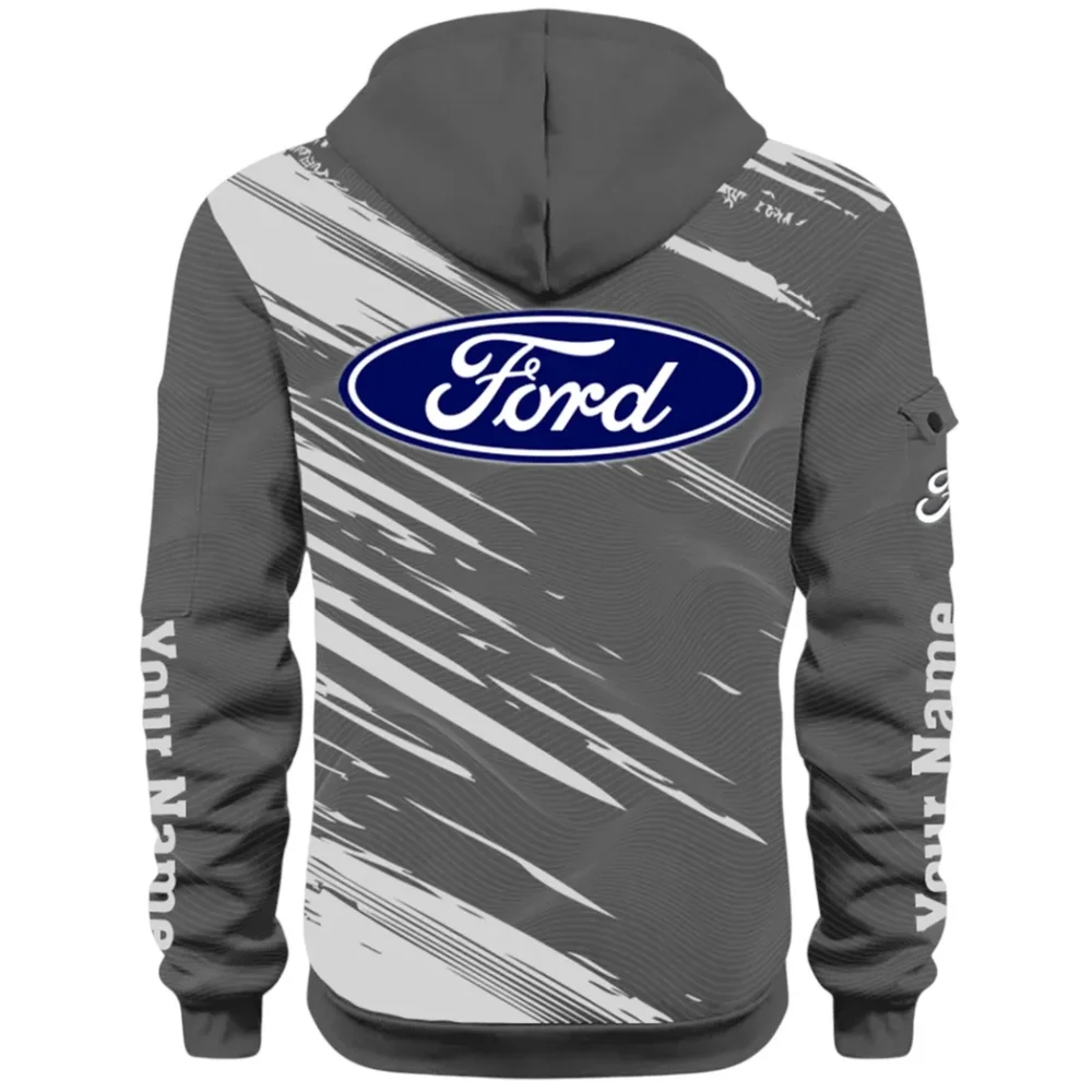 American Classic Hoodie Half Zip 3D, Everyday Comfortable Hoodie CAR514 - Dark Gray - Image 3