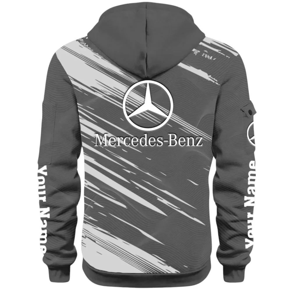 Business-Class Auto Hoodie Half Zip 3D, Adventure-Ready Streetwear CAR514 - Dark Gray - Image 3