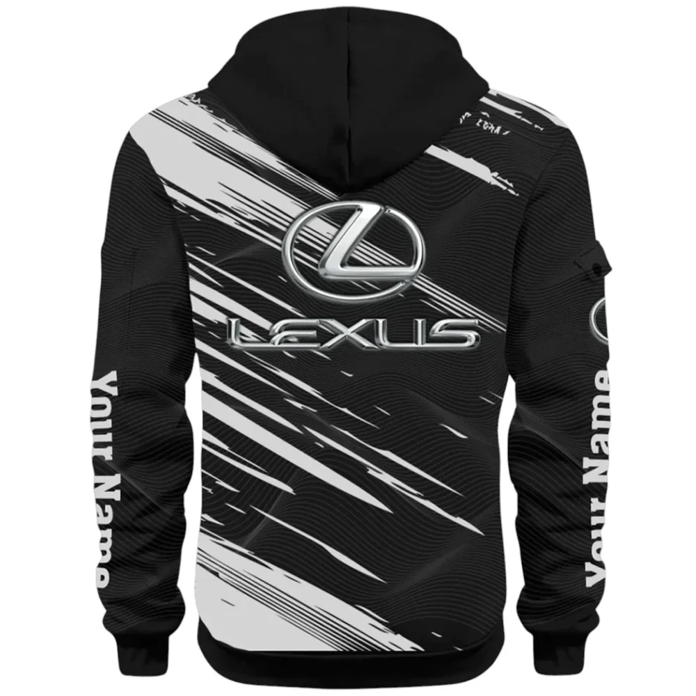 Grand Touring Auto Hoodie Half Zip 3D, Casual Fit for Everyday Wear Hoodie CAR514 - Black - Image 3