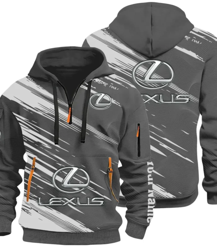 Grand Touring Auto Hoodie Half Zip 3D, Casual Fit for Everyday Wear Hoodie CAR514 - Dark Gray