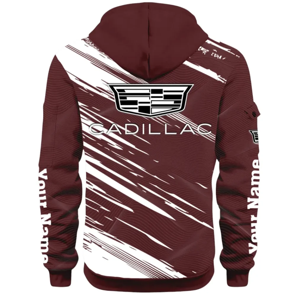 Refined Classic Ride Hoodie Half Zip 3D, Durable & Casual Streetwear CAR514 - Dark Red - Image 3