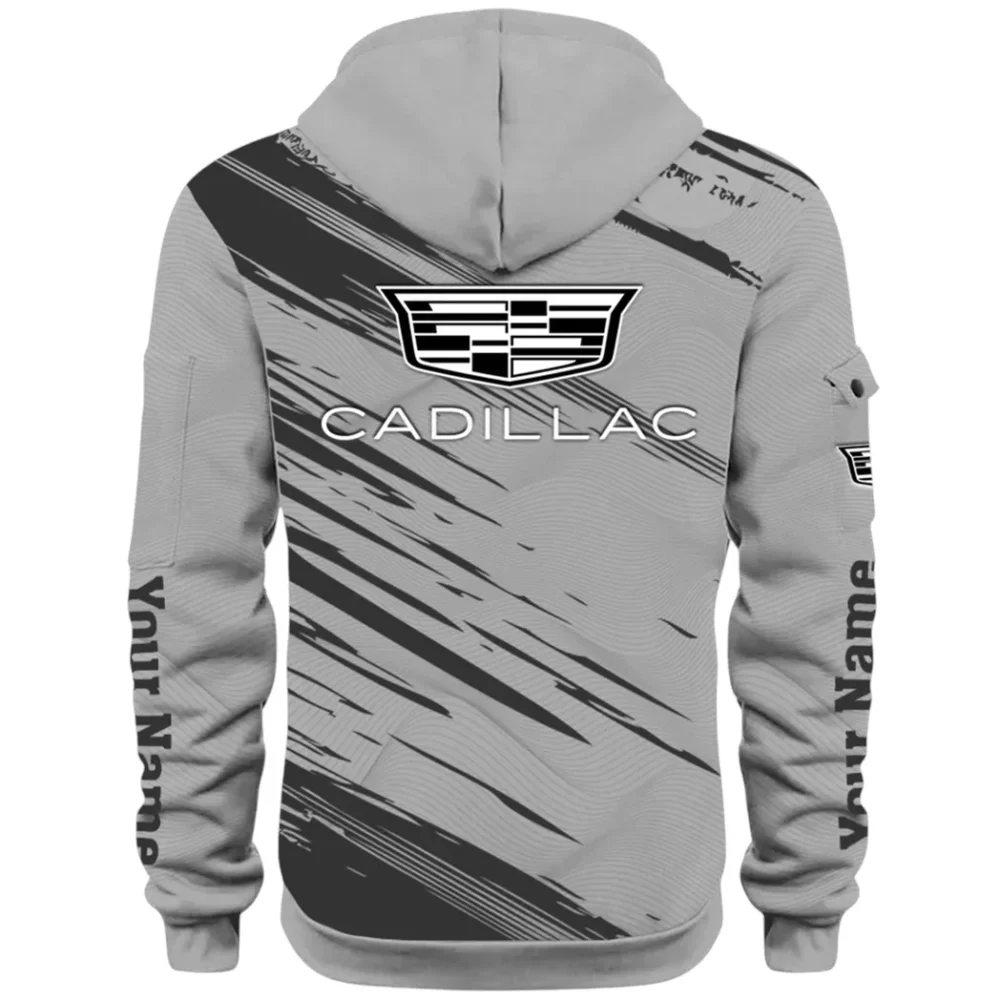 Refined Classic Ride Hoodie Half Zip 3D, Durable & Casual Streetwear CAR514 - Gray - Image 3