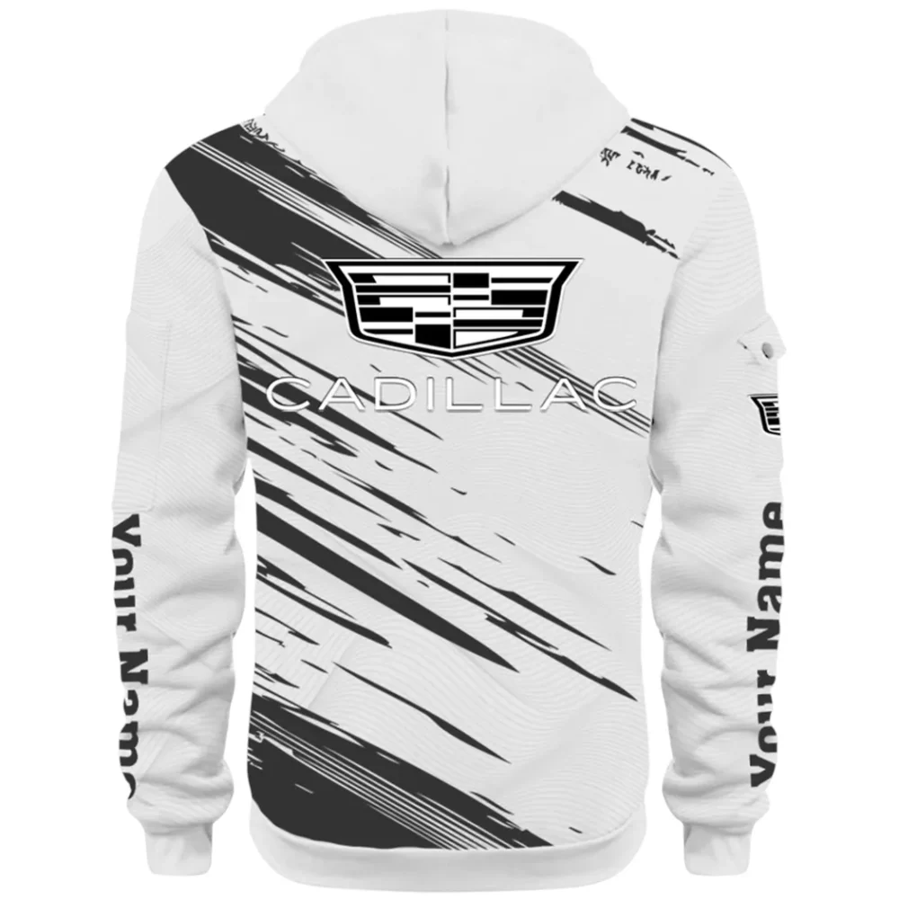 Refined Classic Ride Hoodie Half Zip 3D, Durable & Casual Streetwear CAR514 - White - Image 3