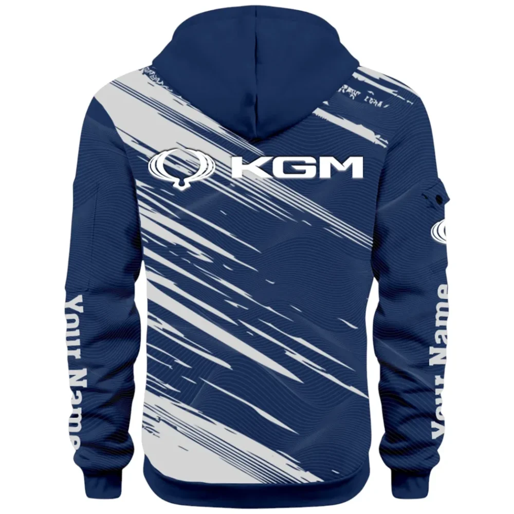 Racing Auto Hoodie Half Zip 3D, Casual Street-Ready Hoodie CAR514 - Navy - Image 3