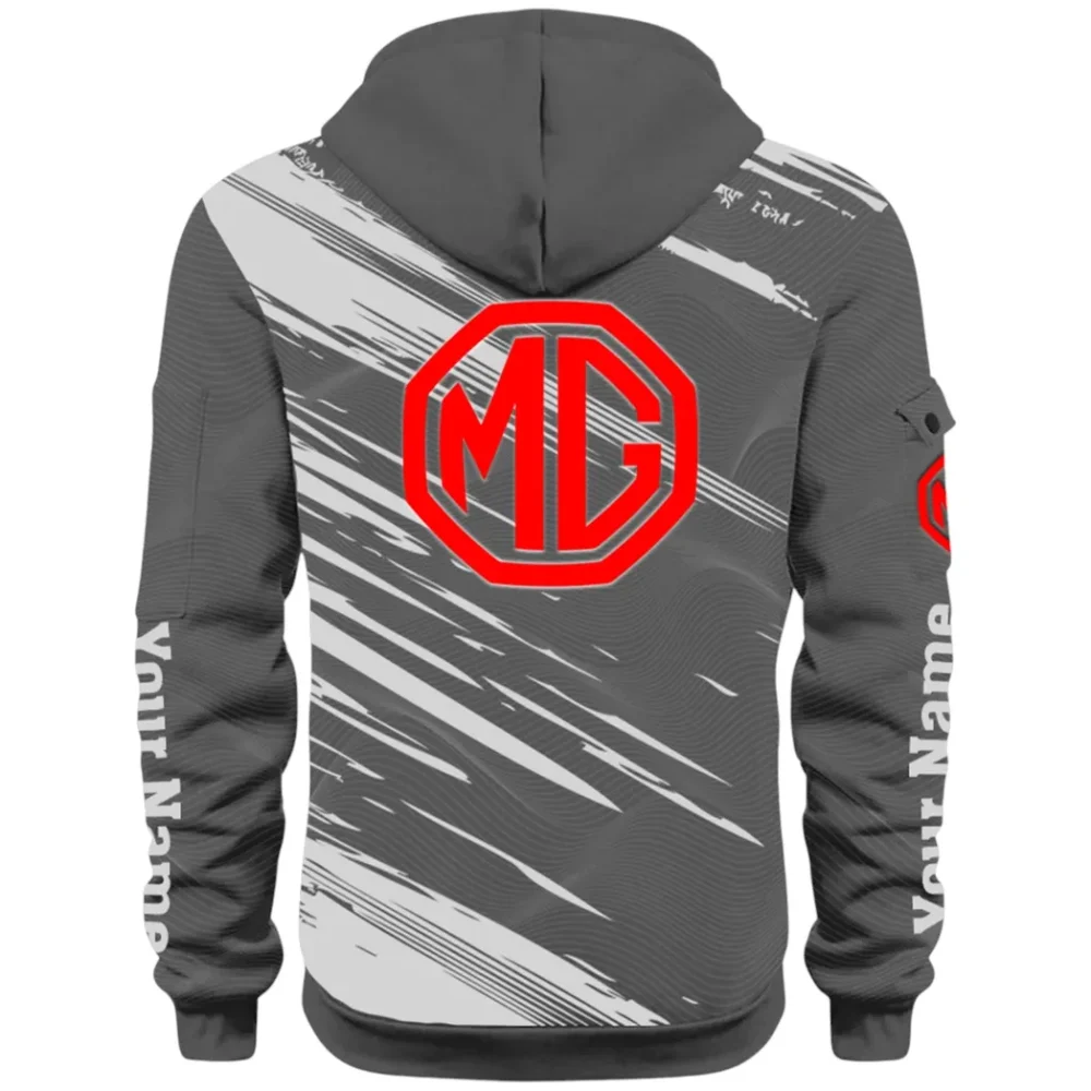 Compact Roadster Hoodie Half Zip 3D, Adventure-Ready Streetwear CAR514 - Dark Gray - Image 3
