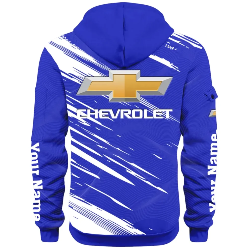 Modern Crossover Hoodie Half Zip 3D, Casual Fit for Everyday Wear Hoodie CAR514 - Blue - Image 3