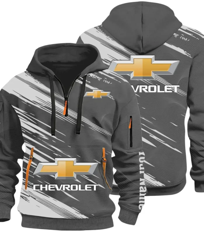 Modern Crossover Hoodie Half Zip 3D, Casual Fit for Everyday Wear Hoodie CAR514 - Dark Gray