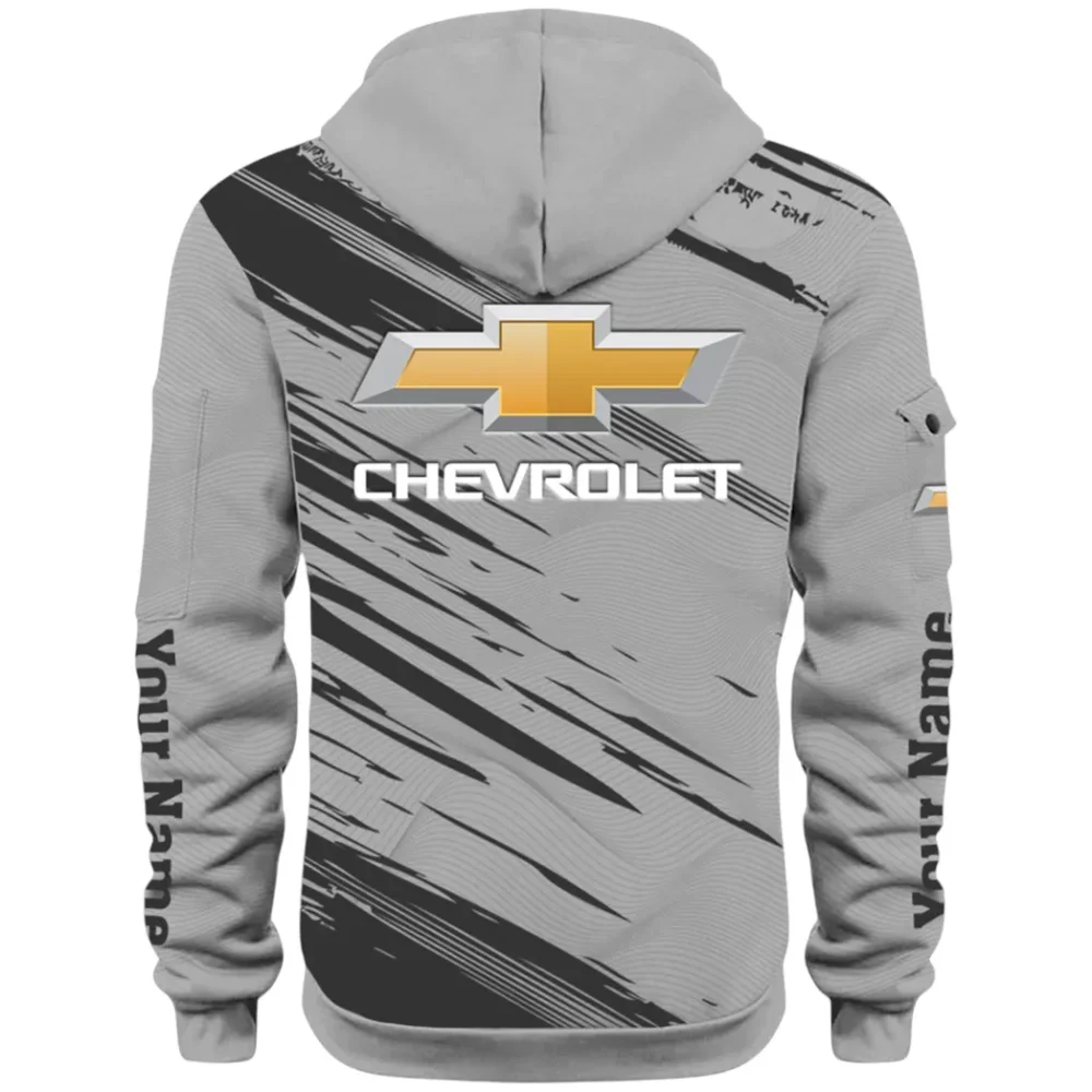 Modern Crossover Hoodie Half Zip 3D, Casual Fit for Everyday Wear Hoodie CAR514 - Gray - Image 3