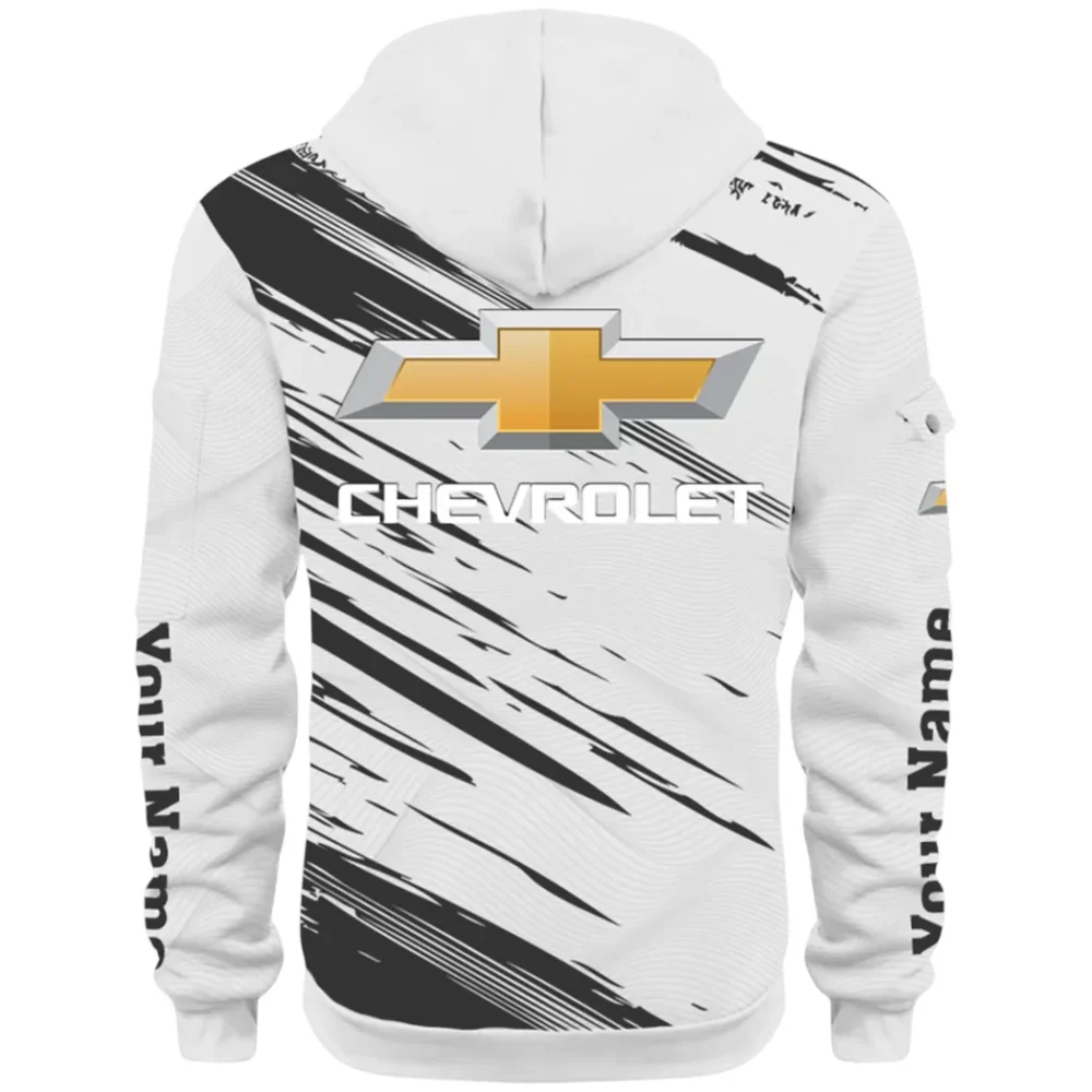 Modern Crossover Hoodie Half Zip 3D, Casual Fit for Everyday Wear Hoodie CAR514 - White - Image 3